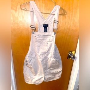 No Boundaries Khaki Overalls